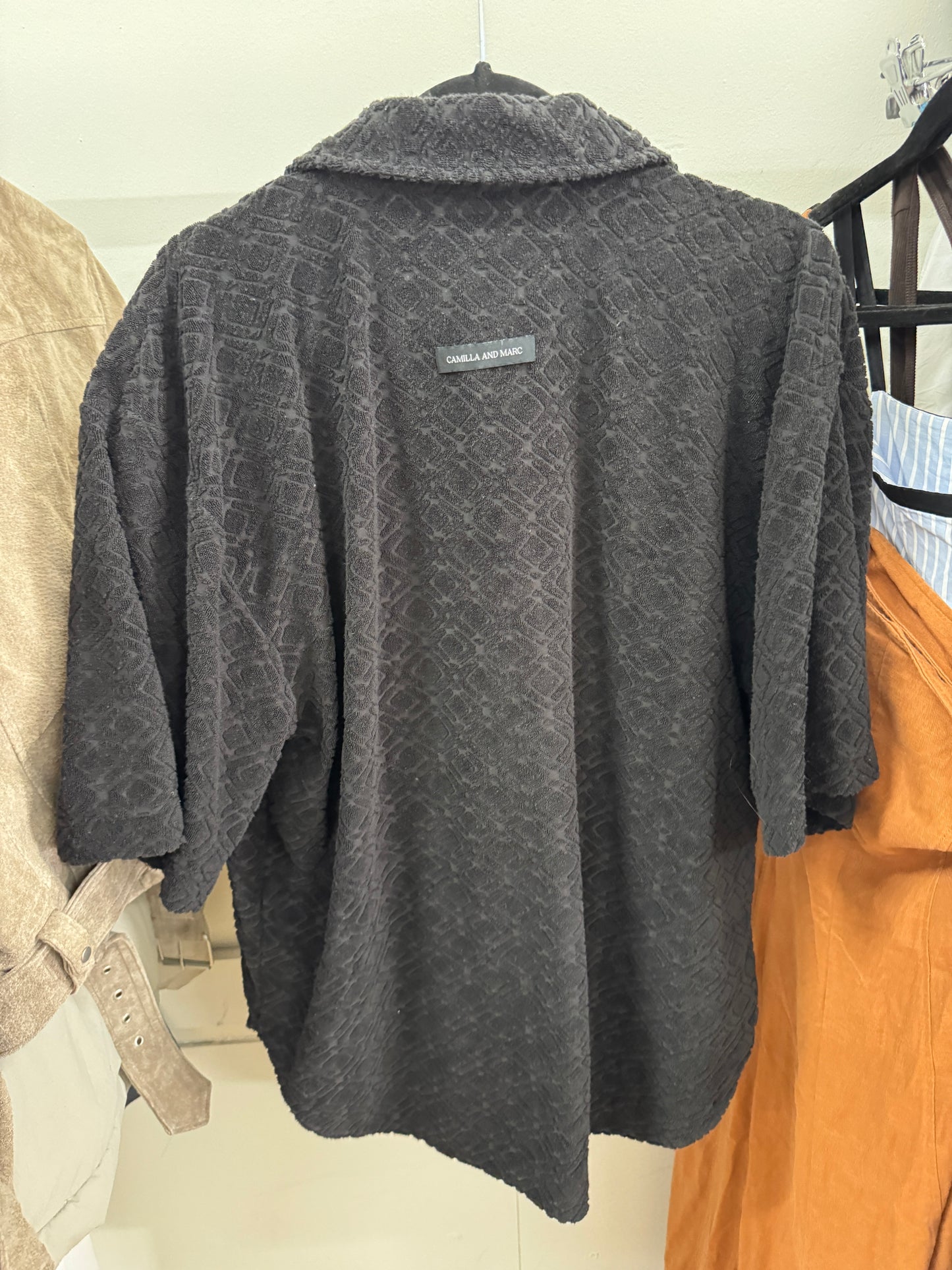 Black button up size 10