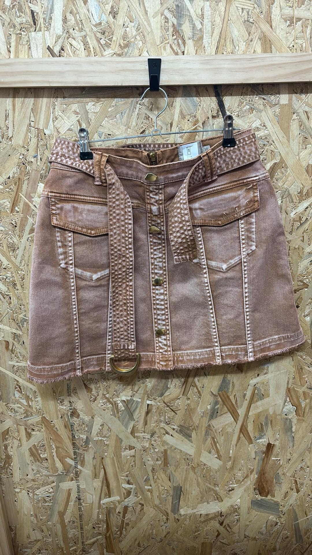 Denim mini size 10