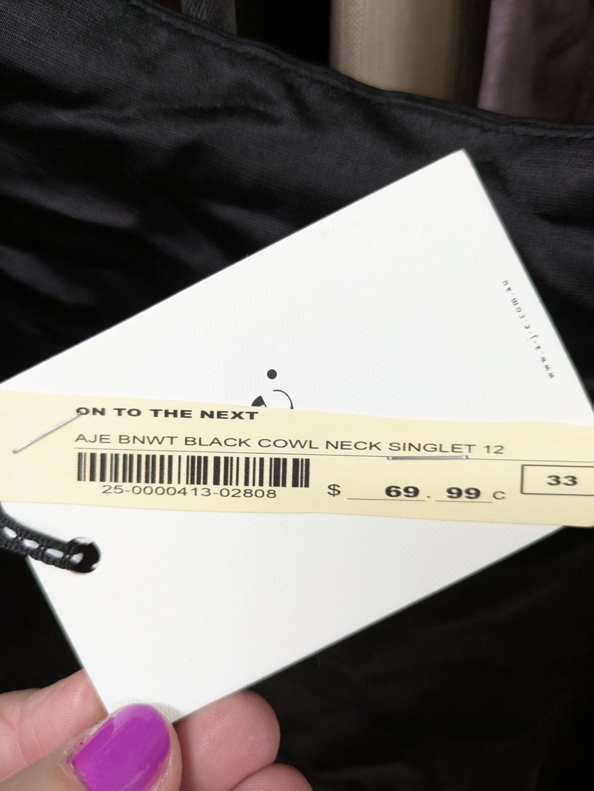 41% linen cami size 12 with tag