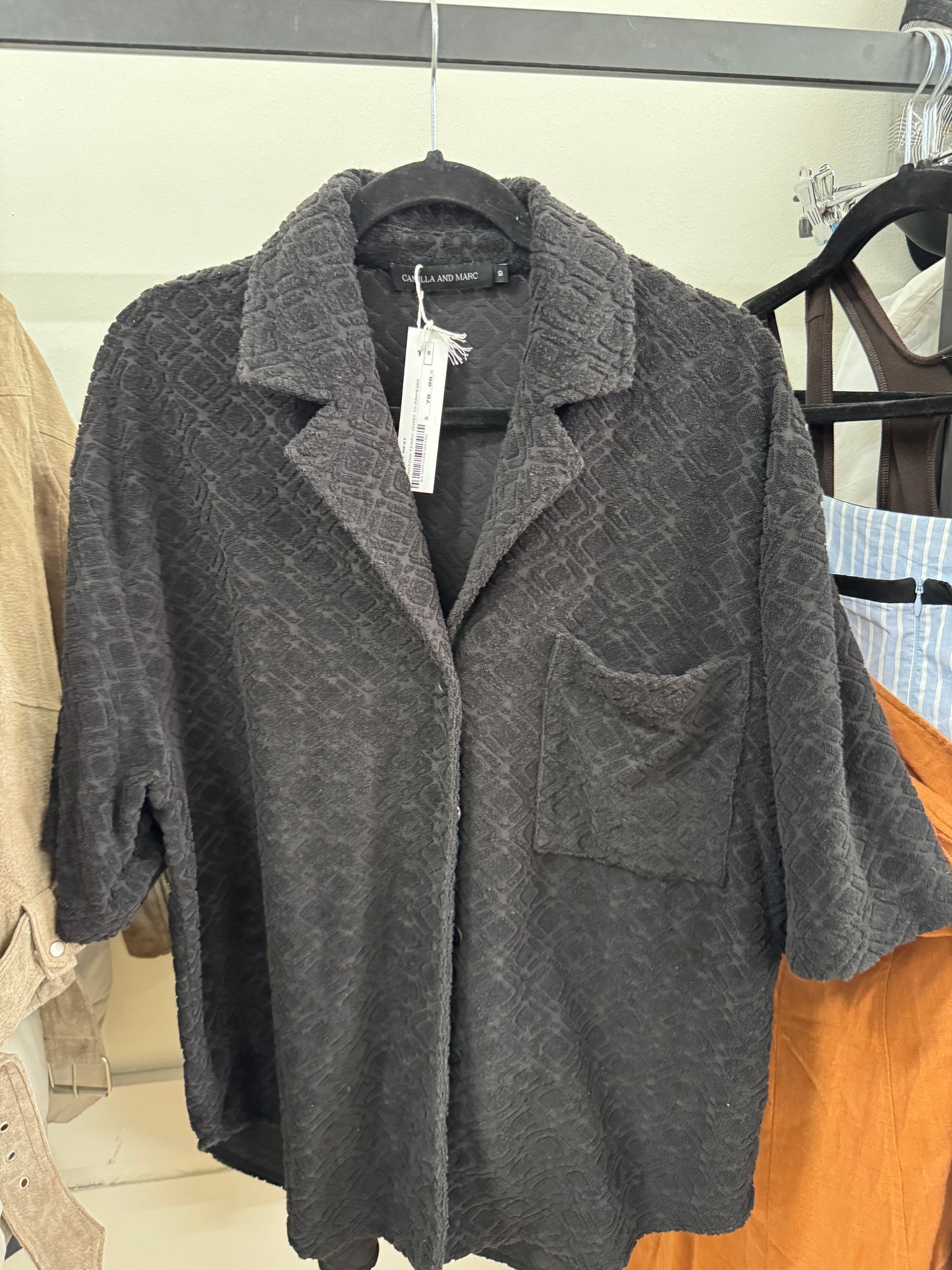 Black button up size 10